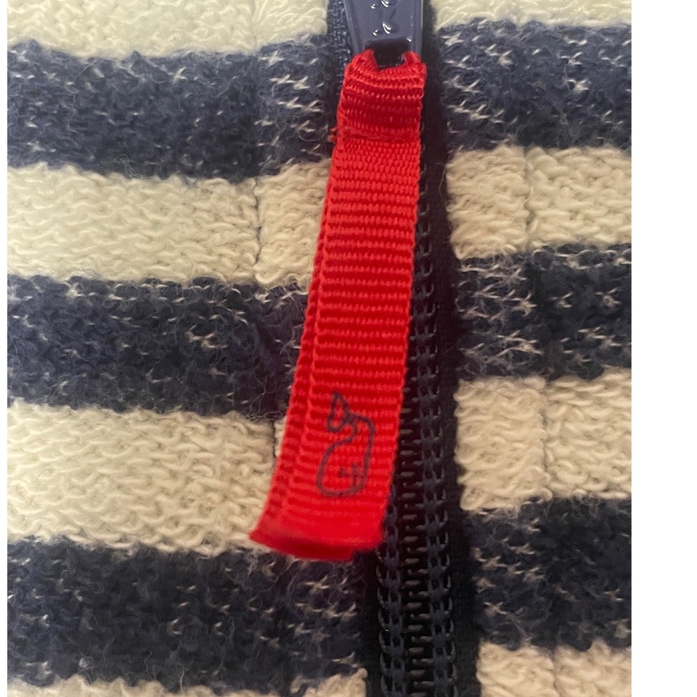 Vineyard Vines Dreamcloth Blue Stripe 1/4 Zip Pullover Women's Medium - Picture 5 of 12